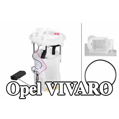 HELLA وحدة تغذية الوقود الكهربائية, ديزل, مع وحدة إرسال الوقود, مع حشية/مانع تسرب — 2012 Opel Vivaro
