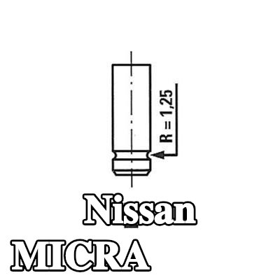 FRECCIA صمام العادم ساق صمام مطلية بالكروم — 2002 Nissan Micra