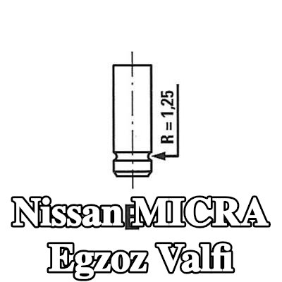FRECCIA Egzoz valfi Krom kaplı valf gövdesi — 2002 Nissan Micra