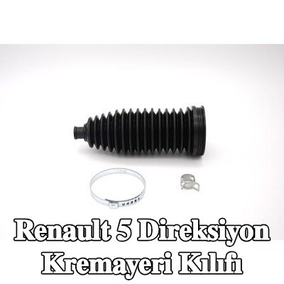 SPIDAN Paslanmaz çelik kablo bağı için direksiyon kremayeri kılıfı — Renault 5