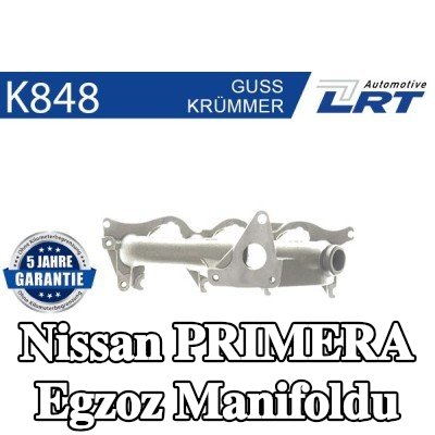 LRT Montaj parçaları ile egzoz manifoldu — Nissan Primera