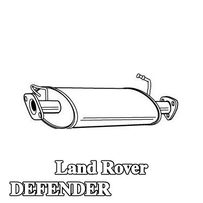 VEGAZ كاتم الصوت الأوسط 800mm — Land Rover Defender