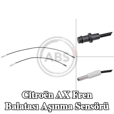 A.B.S. Fren balatası aşınma sensörü Ön Aks Sol, Ön Aks Sağ, Sol, Sağ — Citroën Ax