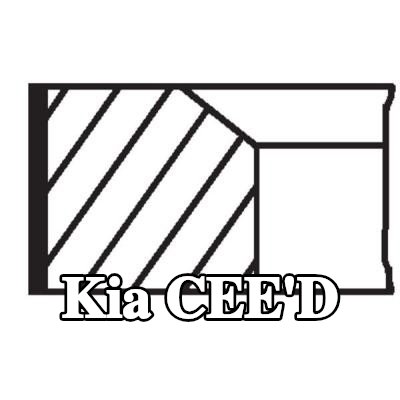 MAHLE مجموعة حلقات المكبس — 2012 Kia Cee'd