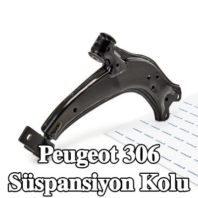 LEMFÖRDER Ön Aks Süspansiyon Kolu, Alt, Sağ, Çelik Sac, lastik yatağı ile, rotil olmadan — 2000 Peugeot 306