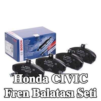 BOSCH Fren balatası seti 17, 2mm, gıcırtı önleyici plaka ile — 2002 Honda Civic