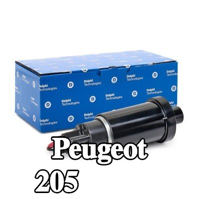 DELPHI مضخة وقود كهربائية, بدون حشية/مانع تسرب, بدون مستشعر ضغط — Peugeot 205
