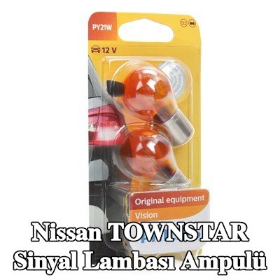 PHILIPS Sinyal ampulü Küre şekilli lamba, PY21W, 12V — Nissan Townstar