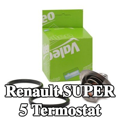 VALEO Termostat 89°C, conta/sızdırmazlık elemanları ile — Renault Super 5