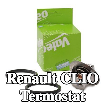 VALEO Termostat 89°C, conta/sızdırmazlık elemanları ile — Renault Clio