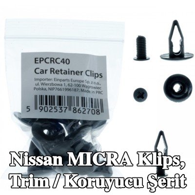 EINPARTS Klips, trim / koruyucu şerit — Nissan Micra