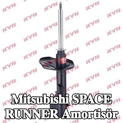 KYB Amortisör Excel-G, Sol Ön Aks, Gaz Basıncı, Süspansiyon Dikmesi — Mitsubishi Space Runner