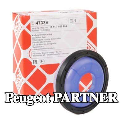FEBI BILSTEIN حشية العمود المرفقي ACM (بولي أكريلات), PTFE (بولي تترافلورو إيثيلين), مع جلبة التثبيت — Peugeot Partner