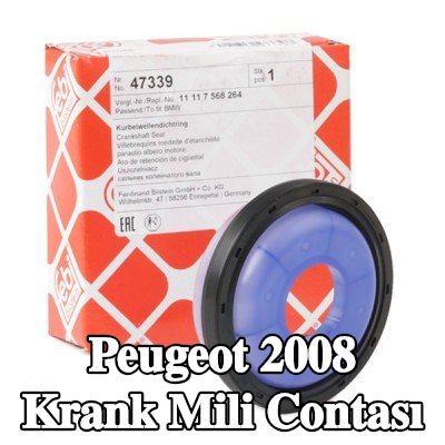 FEBI BILSTEIN ACM (Poliakrilat) krank mili contası, PTFE (politetrafloroetilen), montaj manşonu ile — Peugeot 2008