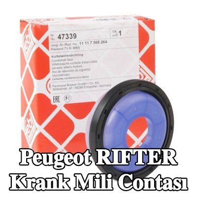 FEBI BILSTEIN ACM (Poliakrilat) krank mili contası, PTFE (politetrafloroetilen), montaj manşonu ile — Peugeot Rifter