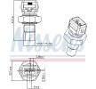 NISSENS مستشعر, درجة حرارة سائل التبريد M12x1, 5 — Renault Express (6)