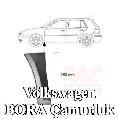VAN WEZEL Sol ön çamurluk, Alt — Volkswagen Bora