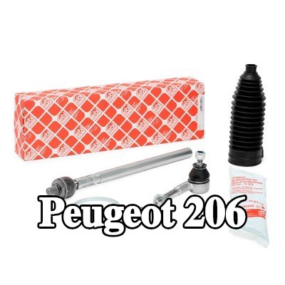 FEBI BILSTEIN مجموعة قضيب التوجيه مع الشحم, مع منفاخ, مع مشابك, مع منفاخ التوجيه — Peugeot 206