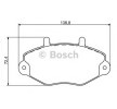 BOSCH Fren balatası seti 19mm — 1997 Ford Transit (5)