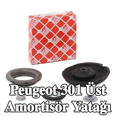 FEBI BILSTEIN Üst amortisör yatağı Ön Aks Sol, Ön Aks Sağ, bilyalı rulman ile, sabitleme malzemesi ile, sabitleme/montaj malzemesi ile, yaylı yuvalı — Peugeot 301