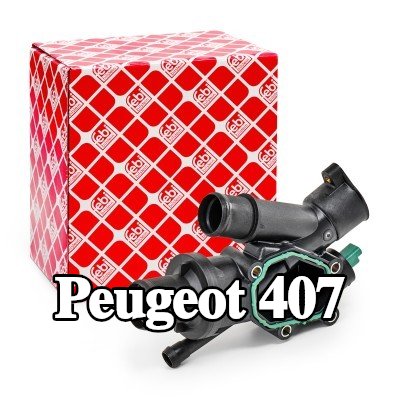 FEBI BILSTEIN غلاف الثرموستات مع الحشية/المانع للتسرب, مع جهاز استشعار, مزود بثرموستات — Peugeot 407