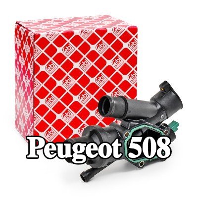 FEBI BILSTEIN غلاف الثرموستات مع الحشية/المانع للتسرب, مع جهاز استشعار, مزود بثرموستات — Peugeot 508