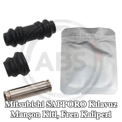 A.B.S. Kılavuz manşon kiti, cıvata/vida içermeyen fren kaliperi, ek kılavuz cıvata ile — Mitsubishi Sapporo