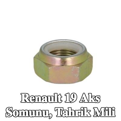 BTA Aks Somunu, Arka aks tahrik mili, tekerlek yatağı/tekerlek göbeği için — Renault 19