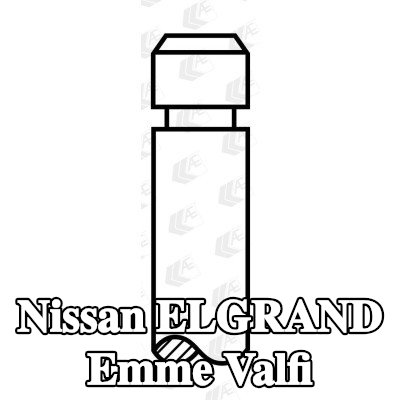 AE Emme valfi Krom kaplı valf gövdesi — Nissan Elgrand