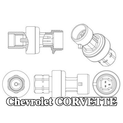 MAHLE مفتاح ضغط تكييف الهواء مع حلقة مانعة للتسرب — Chevrolet Corvette