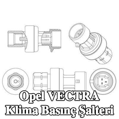 MAHLE Conta halkalı klima basınç şalteri — 2002 Opel Vectra