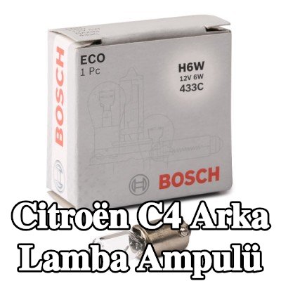 BOSCH Arka lamba ampulü — Citroën C4