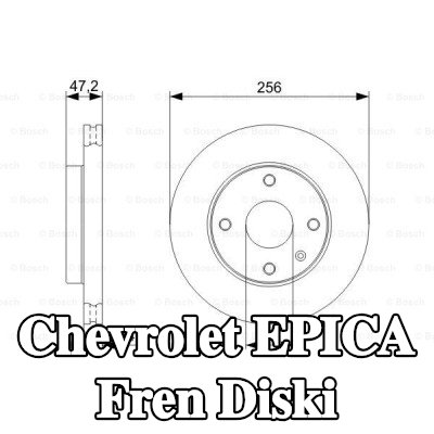 BOSCH Fren diski Dış Çap: 256mm, Havalandırmalı, Yağlanmış — 2005 Chevrolet Epica