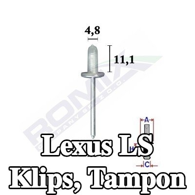 ROMIX Klips, tampon — Lexus Ls