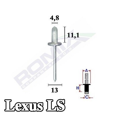 ROMIX مشبك، المصد — Lexus Ls