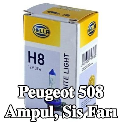 HELLA Ampul, sis farı — Peugeot 508
