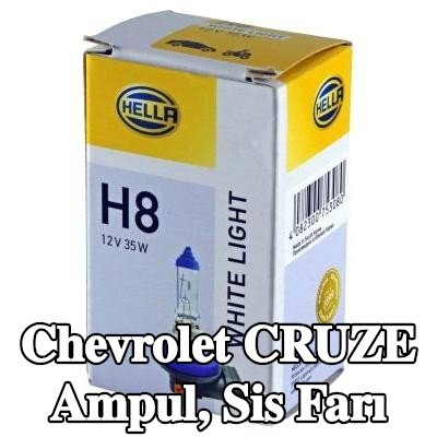 HELLA Ampul, sis farı — Chevrolet Cruze