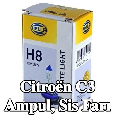 HELLA Ampul, sis farı — Citroën C3