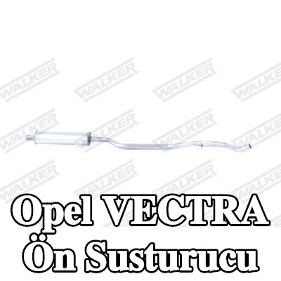 WALKER Montaj parçaları olmayan ön susturucu — Opel Vectra