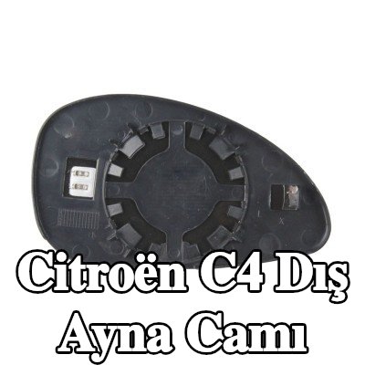 ABAKUS Sol yan ayna camı, Isıtmalı — 2004 Citroën C4