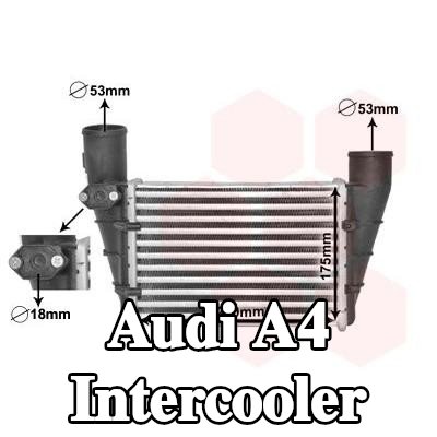 VAN WEZEL Kapaklı Intercooler, sensörsüz, aksesuarlarla — 1994 Audi A4