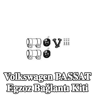 VEGAZ Boru konektörlü egzoz bağlantı kiti — 2002 Volkswagen Passat