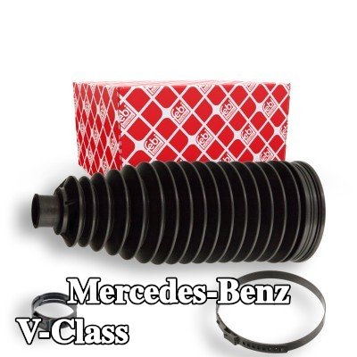 FEBI BILSTEIN مجموعة أغطية عمود التوجيه للمحور الأمامي الأيمن, مع مشابك — Mercedes-Benz V-Class