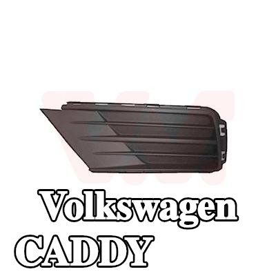 VAN WEZEL شبكة المصد الأيسر الأمامي, بدون فتحة (فتحات) لمصابيح الضباب — 2016 Volkswagen Caddy