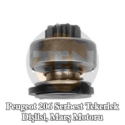 ERA Serbest Tekerlek Dişlisi, marş motoru — Peugeot 206