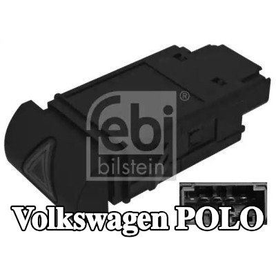 FEBI BILSTEIN مفتاح ضوء التحذير من الخطر — Volkswagen Polo