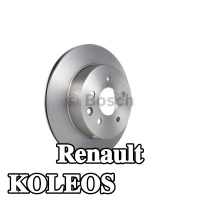 BOSCH القطر الخارجي لقرص المكابح: 291, 8mm, مُهوى, مشحم — Renault Koleos