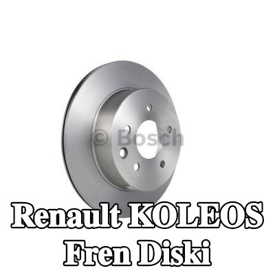 BOSCH Fren diski Dış Çap: 291, 8mm, Havalandırmalı, Yağlanmış — Renault Koleos