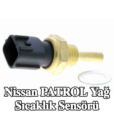 VEMO Orijinal Kalite yağ sıcaklığı sensörü, M12 x 1, 5, conta halkası ile — Nissan Patrol