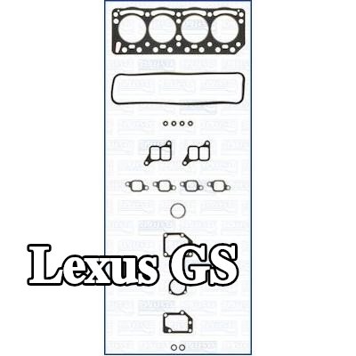 AJUSA مجموعة حشيات, رأس الأسطوانة مع حشوة رأس الأسطوانة, مع أختام ساق الصمام, FIBERMAX — 2000 Lexus Gs